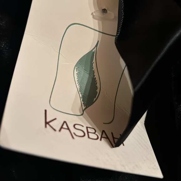 Vintage formal silk black dress with velvet bowed jacket by Kasbah Size L. - Picture 7 of 11